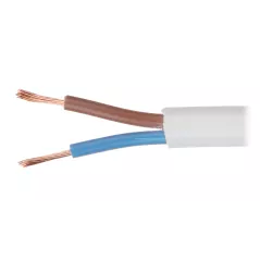 Cablu electric lițat OMY-2X0.5 rotund 300 V cupru intrgral, alb - 1