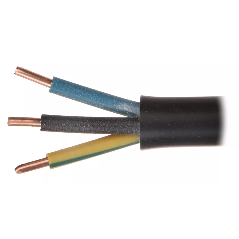 Cablu electric negru YKY-3X2.5/200