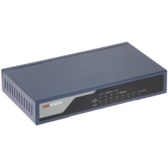 Switch cu 8 porturi PoE Hikvision DS-3E0108P-E, 100 Mbps - 1