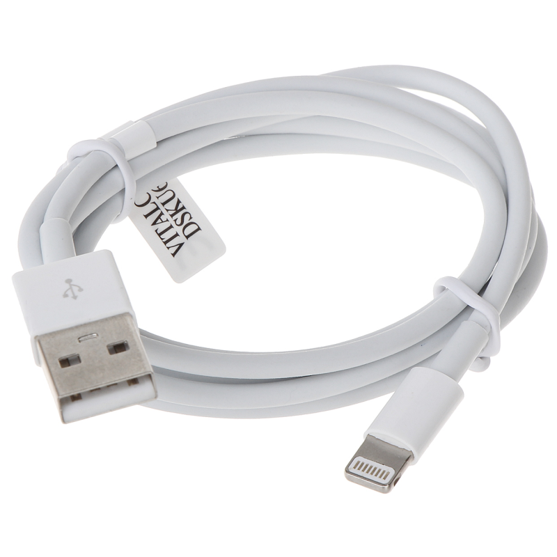 Cablu de date Apple Lightning - USB 2.0 1m alb - 1