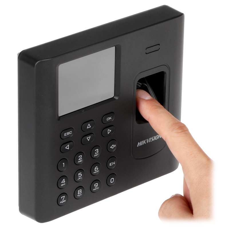 Cititor biometric/pontaj Hikvision DS-K1A802EF-B, 2.4 inch, EM, 125 KHz, interior IP WiFi - 1