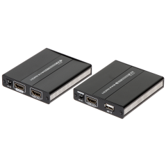 Kit extender HDMI+USB  60m pe cablu UTP - 1
