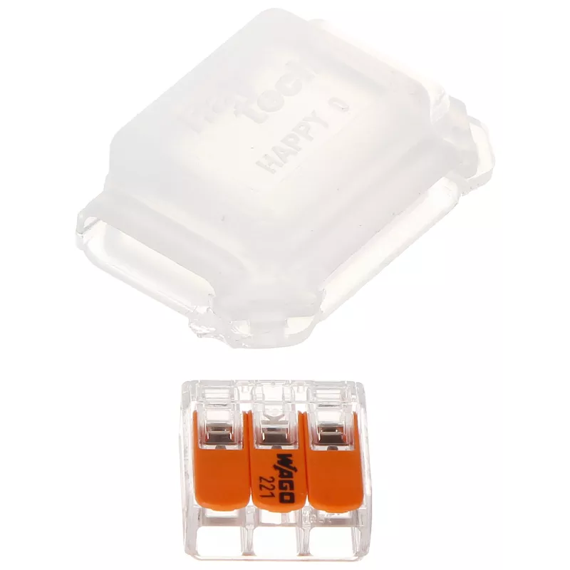 Set 4 doze electrice cu gel HAPPY-JOINT-3 IP68 RayTech 1 regletă 3x4mm, submersibile