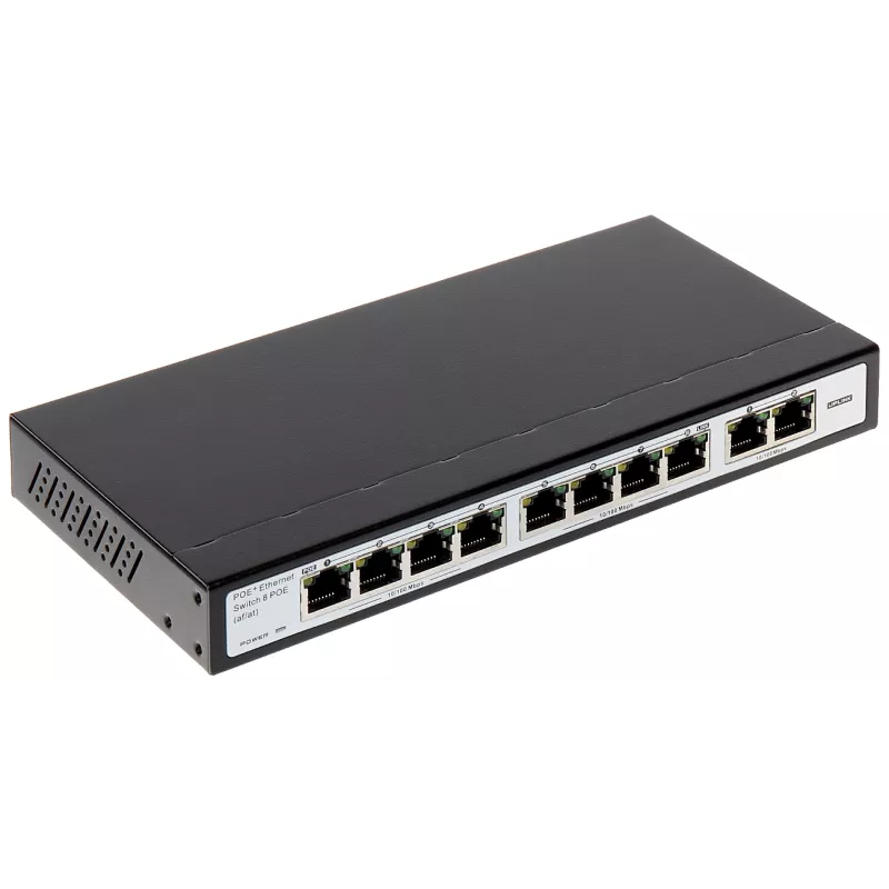 Switch PoE 8 porturi + 1 uplink GTS A1-10-81 120W