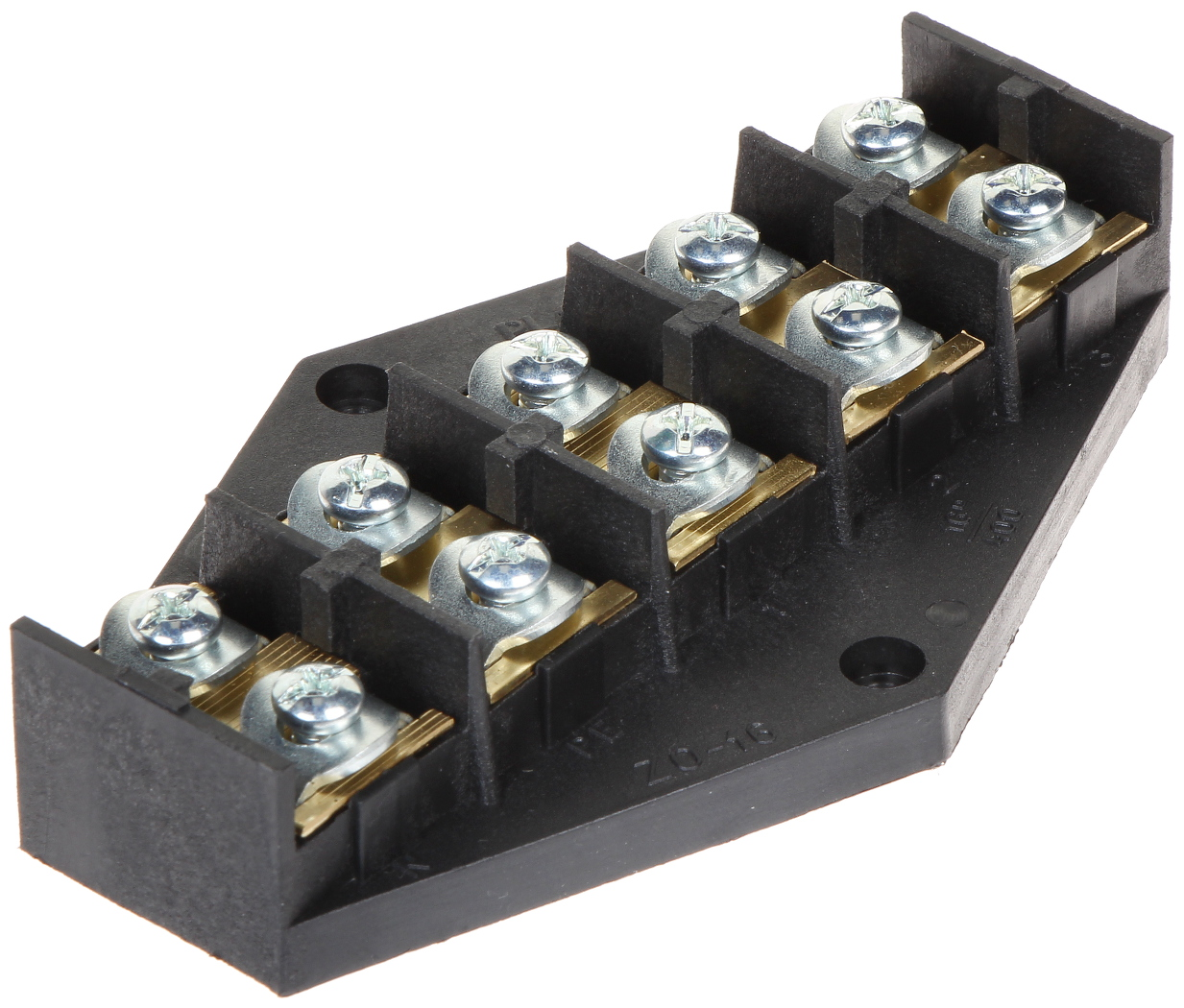 Regletă electrică 5 porturi 10-16 mm² 400V KE-ZPT5-16.0 neagră