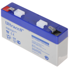 Acumulator 6V/1.3Ah, AGM Ultracell, UL1.3-6 T1 97x24x57mm
