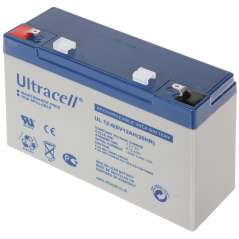 Acumulator 6V/12Ah, AGM Ultracell, UL12-6 T1 151x51x97 mm