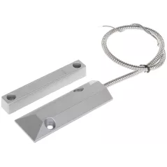 Contact magnetic de exterior 20V/10mA, pentru porți, cablu cu copex metalic - 1