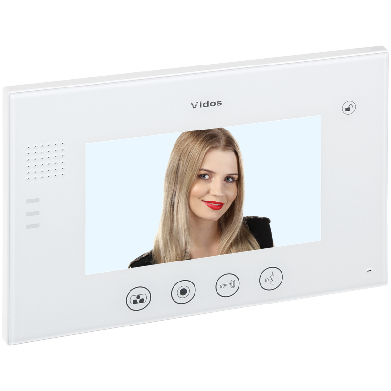 Monitor videointerfon 7 inch 800x600 M670W VIDOS alb, analogic - 1