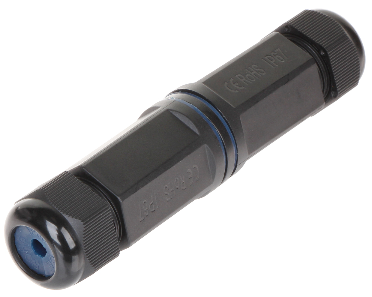 Conector cablu pentru exterior Cat.6 RJ45 IP67 Negru