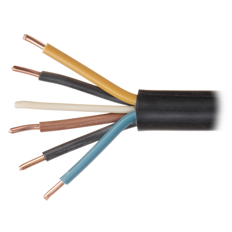 Cablu electric negru YKY-5X4.0 - 1