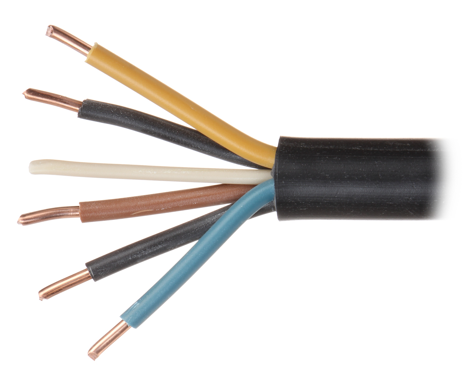 Cablu electric negru YKY-5X4.0