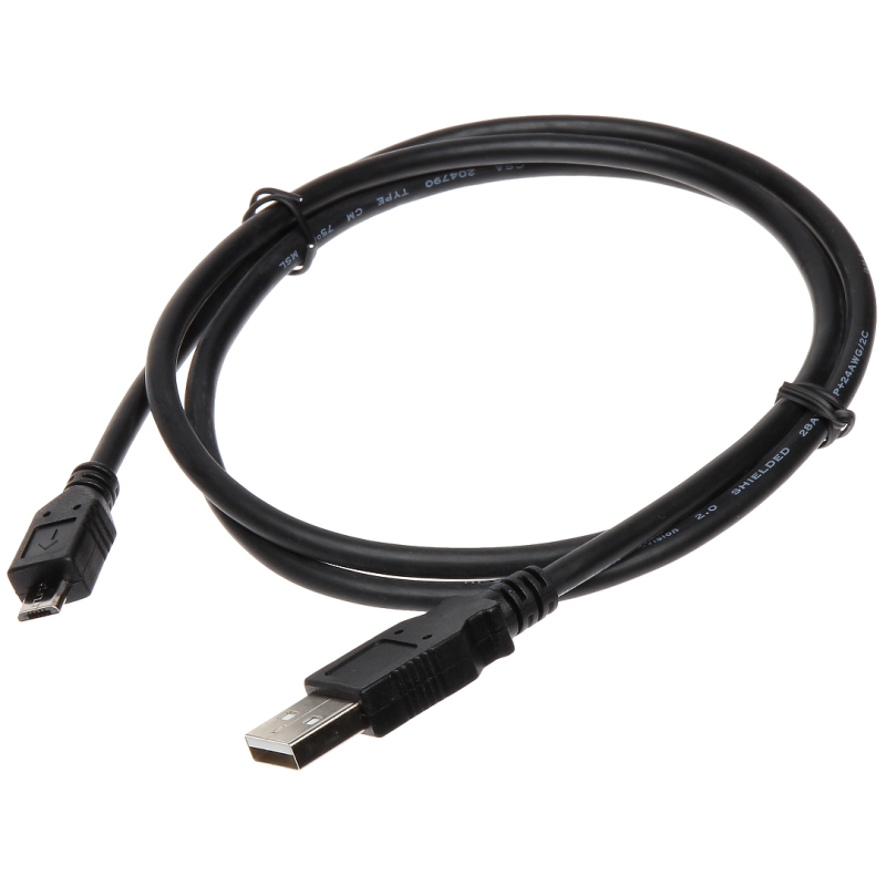 Cablu USB-microUSB date+încărcare 1m negru - 1