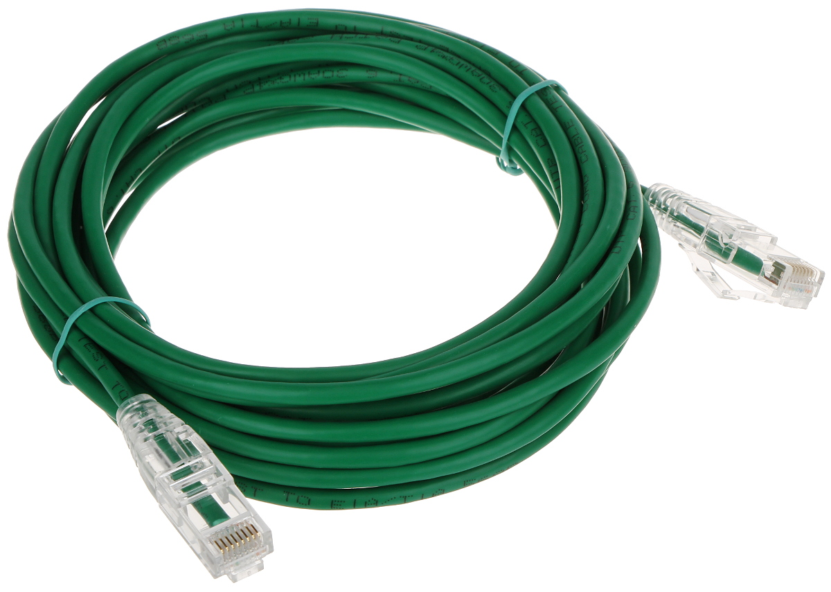 Patchcord UTP 5m Cat.6 verde subțire - G-THIN