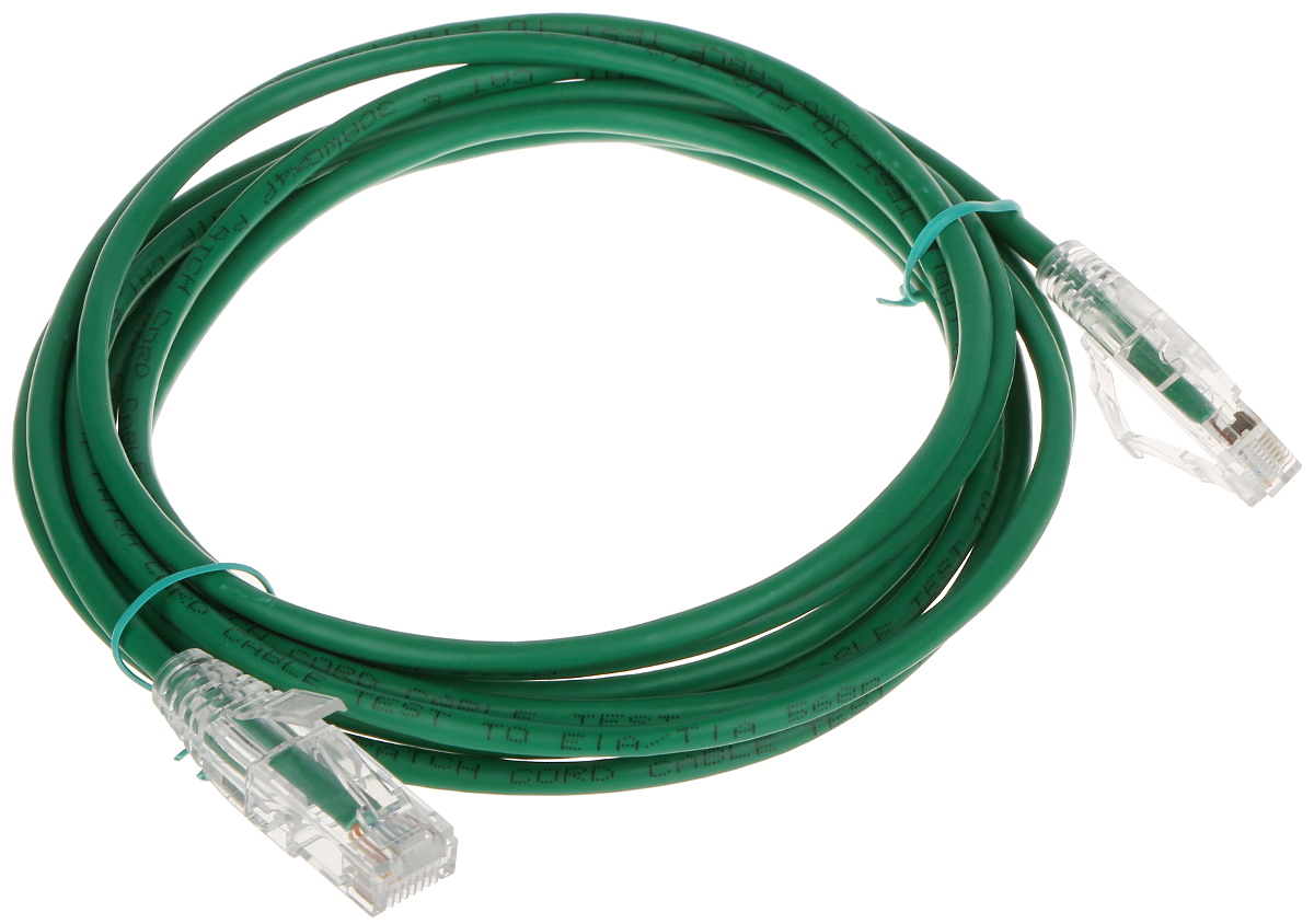 Patchcord UTP 3m Cat.6 verde subțire - G-THIN