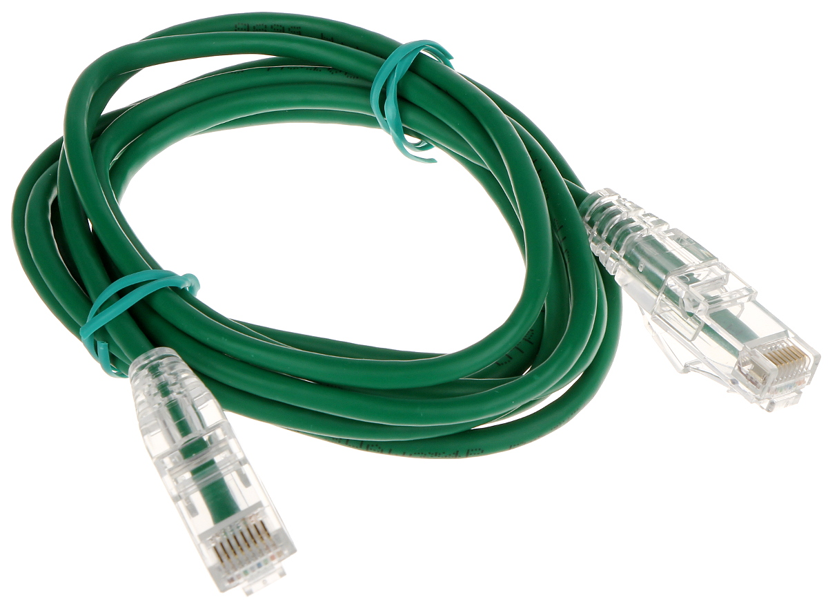 Patchcord UTP 2m Cat.6 verde subțire - G-THIN