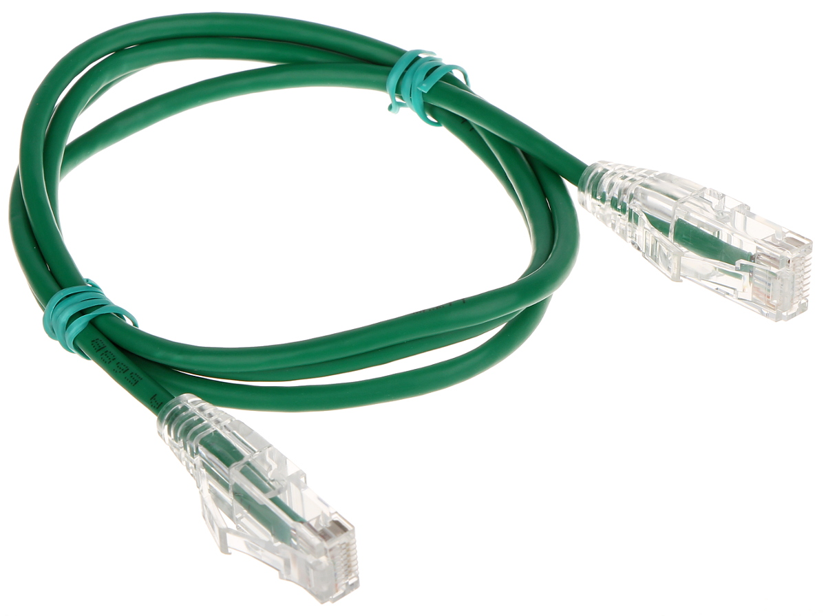Patchcord UTP 1m Cat.6 verde subțire - G-THIN