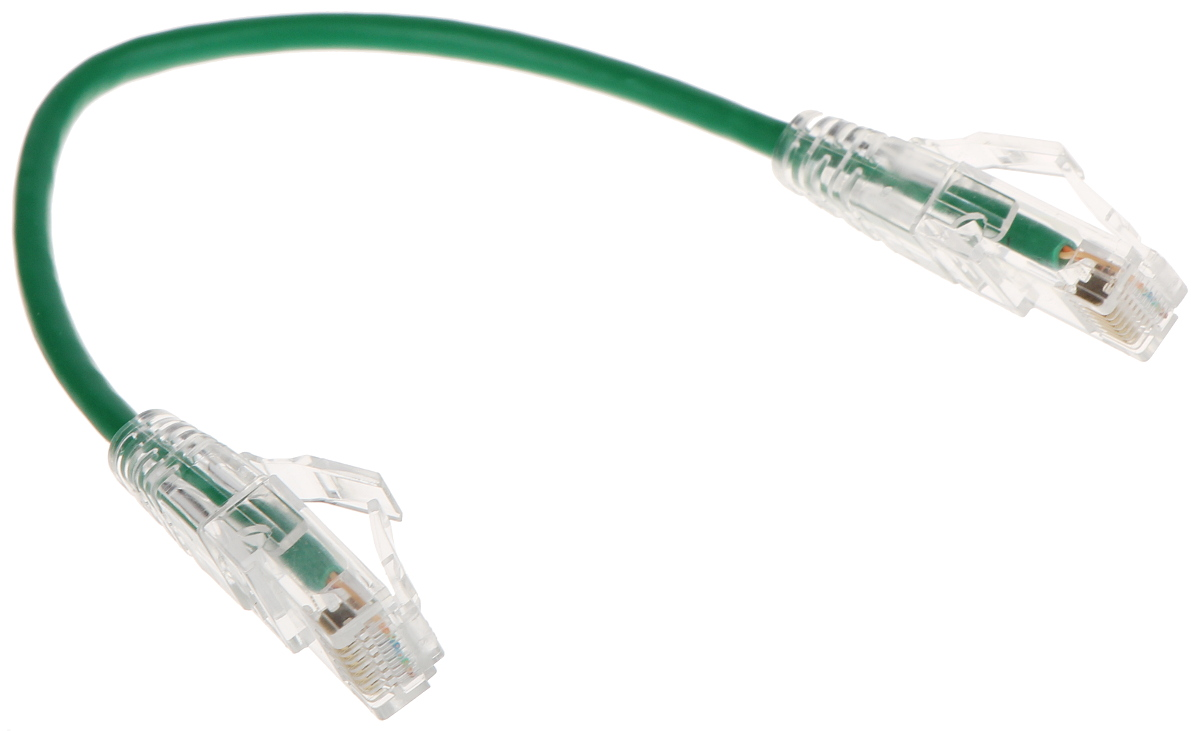 Patchcord UTP Cat.6 verde subțire - G-THIN 0.2m