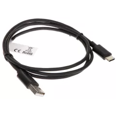 Cablu USB 2.0 USB-C max. 3A negru 1 m - 1