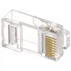 Mufă internet UTP Cat.6 (cu trecere fire) RJ45T/6(100 buc)  - 1