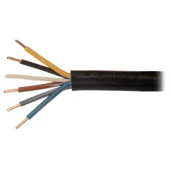 Cablu electric negru YKY-5X2.5  - 1