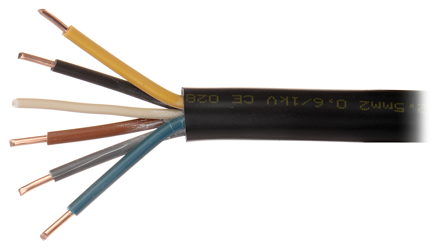 Cablu electric negru YKY-5X2.5