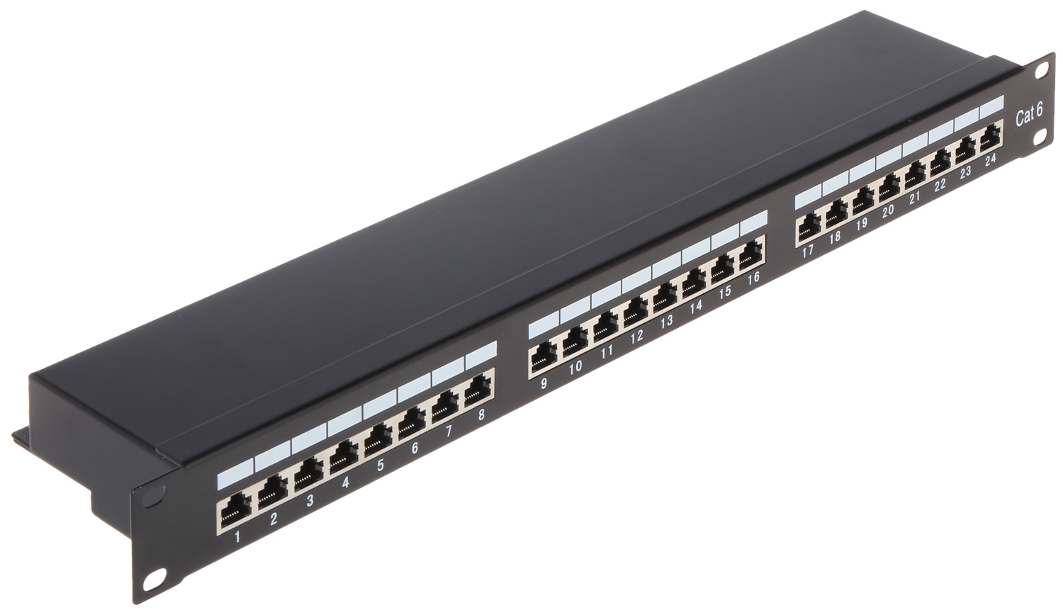 Patch panel 24 porturi FTP Cat.6 ecranat strong