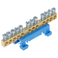 Bară terminală 12x5mm pentru șină DIN albastră LP-870N-12 Simet