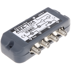 Mini amplificator CATV AWS-104 4 ieșiri câștig 8/12 dB - 1