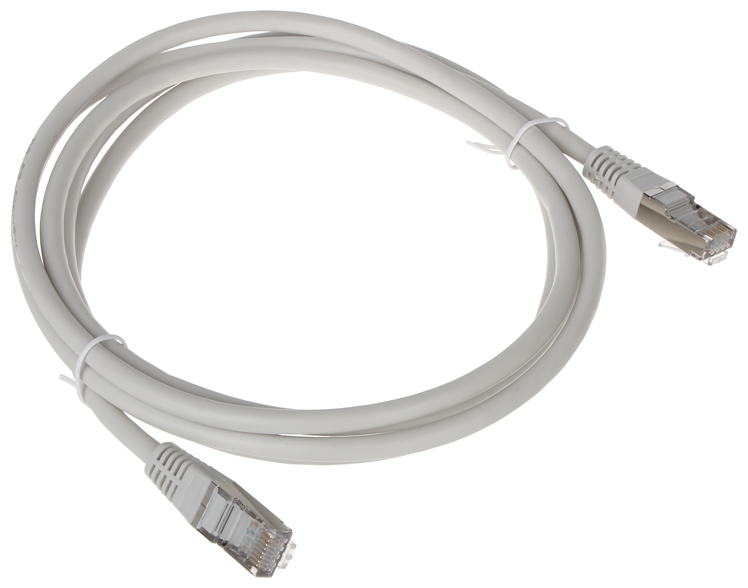 Patchcord FTP 2m Cat6 ecranat gri mufat RJ45