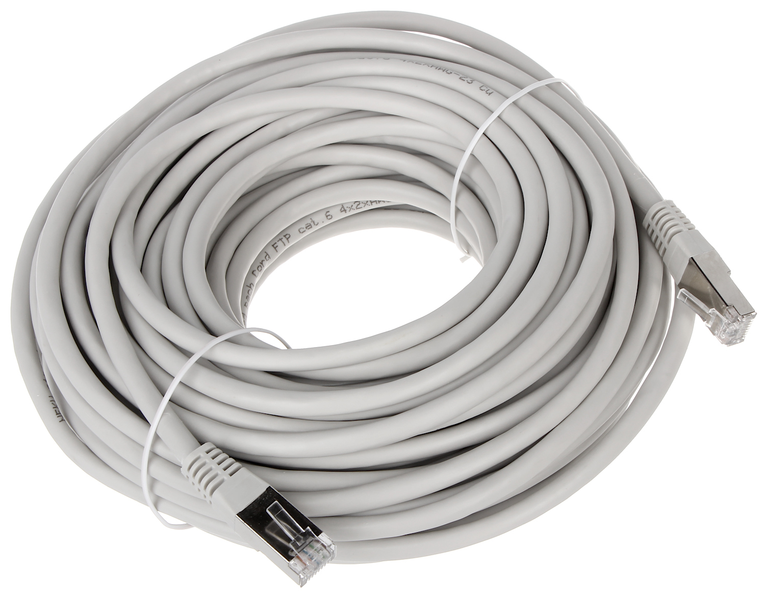 Patchcord FTP 20m Cat6 ecranat gri mufat RJ45
