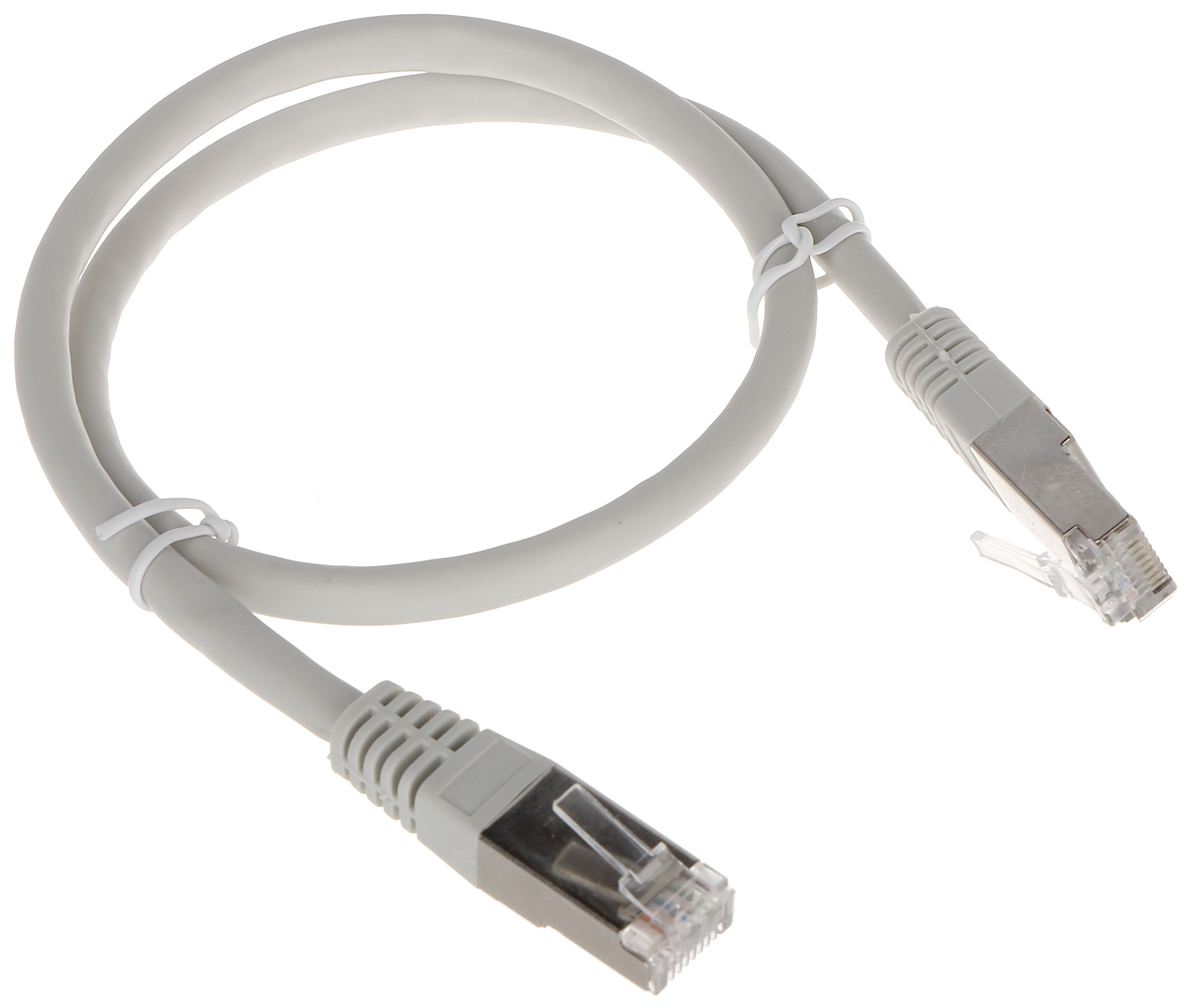 Patchcord FTP 0.5m Cat6 ecranat gri mufat RJ45