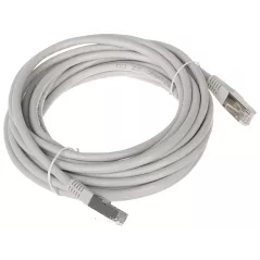 Patchcord FTP 5m Cat6 ecranat gri mufat RJ45 - 1