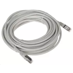 Patchcord FTP 10m Cat6 ecranat gri mufat RJ45 - 1