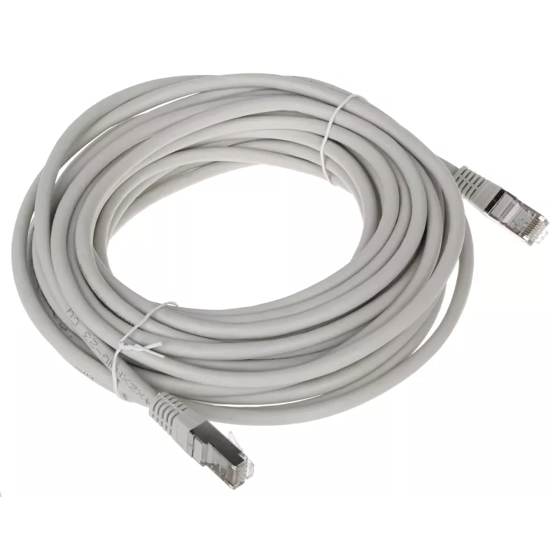 Patchcord FTP 10m Cat6 ecranat gri mufat RJ45