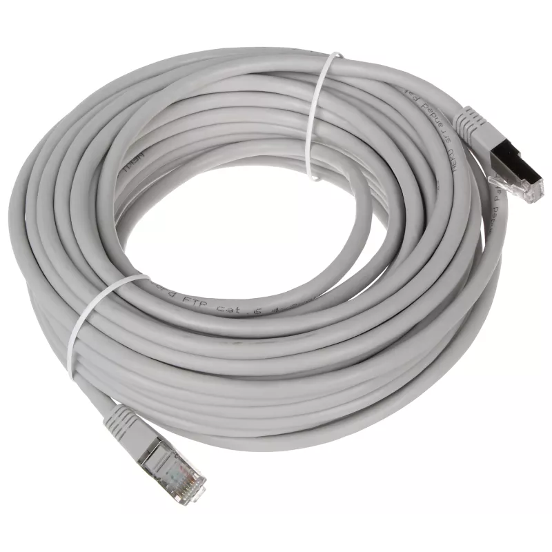 Patchcord FTP 15m Cat6 ecranat gri mufat RJ45