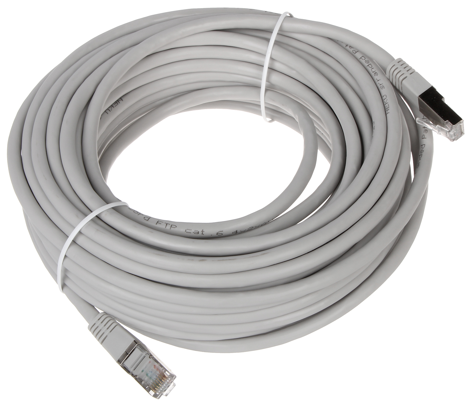 Patchcord FTP 15m Cat6 ecranat gri mufat RJ45