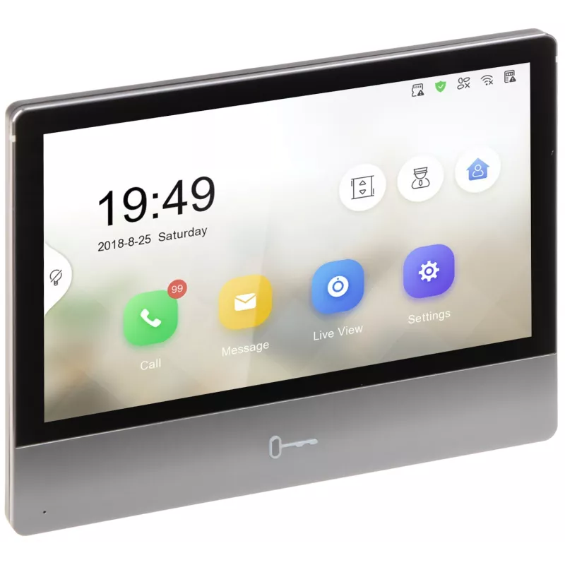 Monitor videointerfon TCP/IP Wireless, Touch Screen IPS-TFT LCD 7inch - HIKVISION DS-KH8350-WTE1