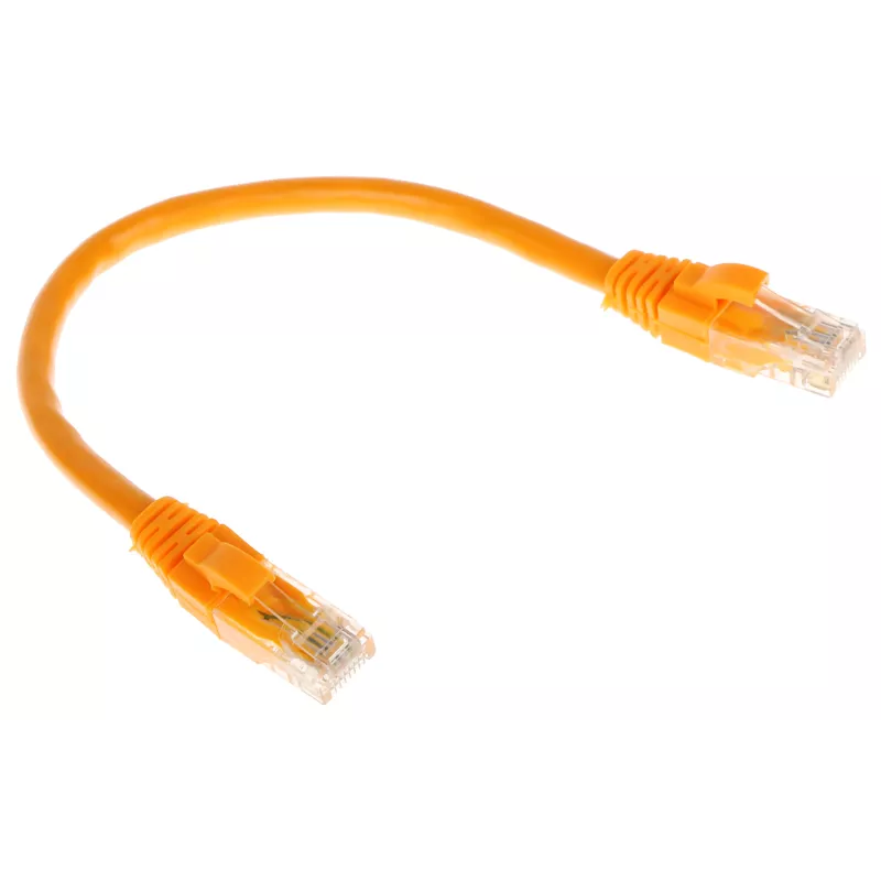Patchcord UTP Cat.6 portocaliu - 0.2m