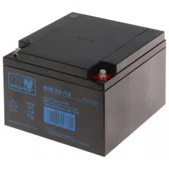 Acumulator 12V/26Ah AGM MW 175x166x125mm surub M5 - 1