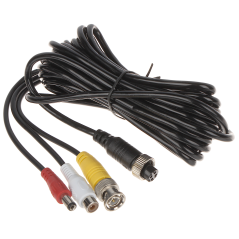 Cablu video auto M12 la BNC + alimentare + audio 5 m AUTONE