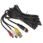 Cablu video auto M12 la BNC + alimentare + audio 5 m AUTONE