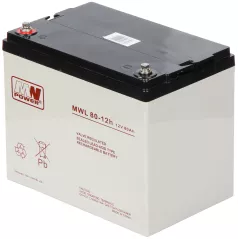 Acumulator 12V/80Ah AGM Exide 255x166x205 șurub M6 - 1