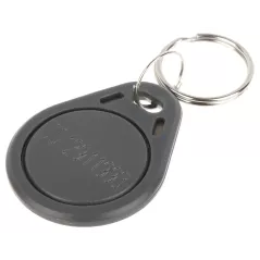 Breloc RFID 125 kHz negru EM4100/4102 cu serie printată 8H10D