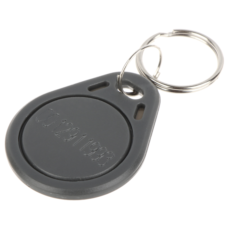 Breloc RFID 125 kHz negru EM4100/4102 cu serie printată 8H10D