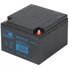 Acumulator 12V/26Ah serie MWP terminal M5 175x166x125mm - 1