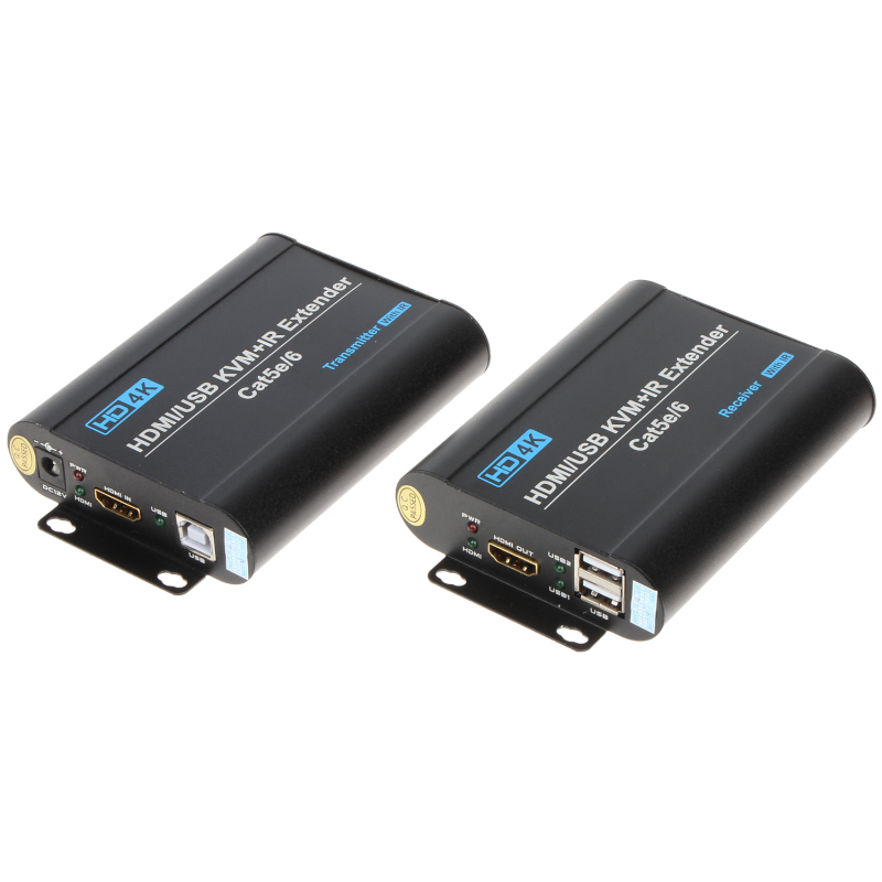 Kit extender HDMI+USB 4K 70m IP - 1