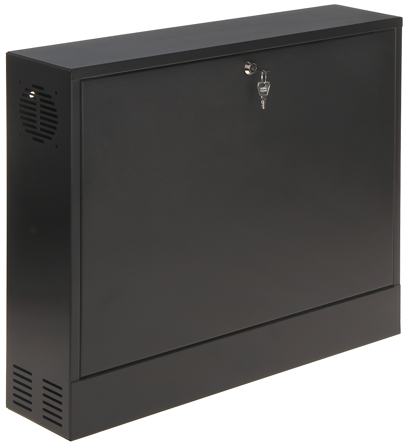 Rack slim 19 inchi 2U montaj pe perete 580x500x130 negru vertical R19-2U/350/B