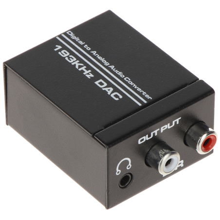 Convertor audio digital(SPDIF/coax) - analogic(RCA) DA/AU-3  - 1