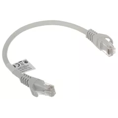 Patchcord UTP Cat.6 gri - 0.25 m - 1